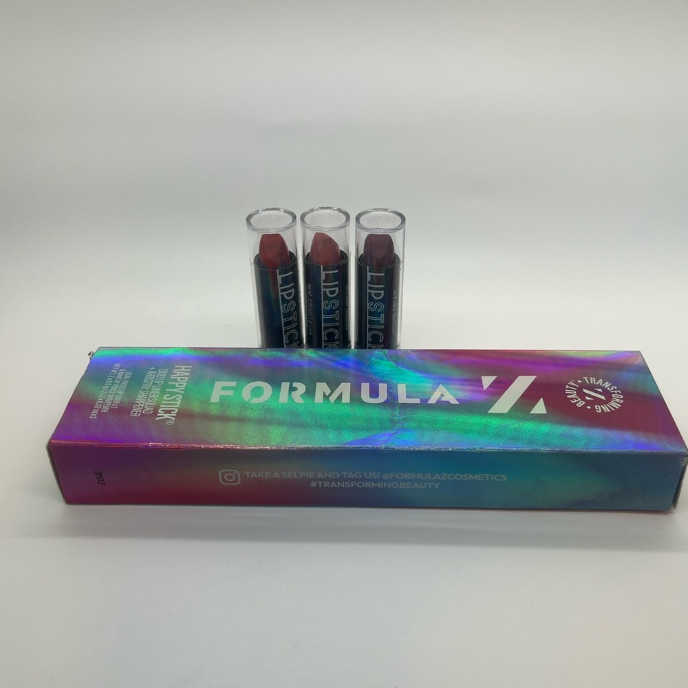 Formula Z Cosmetics Happy Stick Duo Lip Liner+Sharpener +3Lipsticks Color Instit - Picture 2 of 15